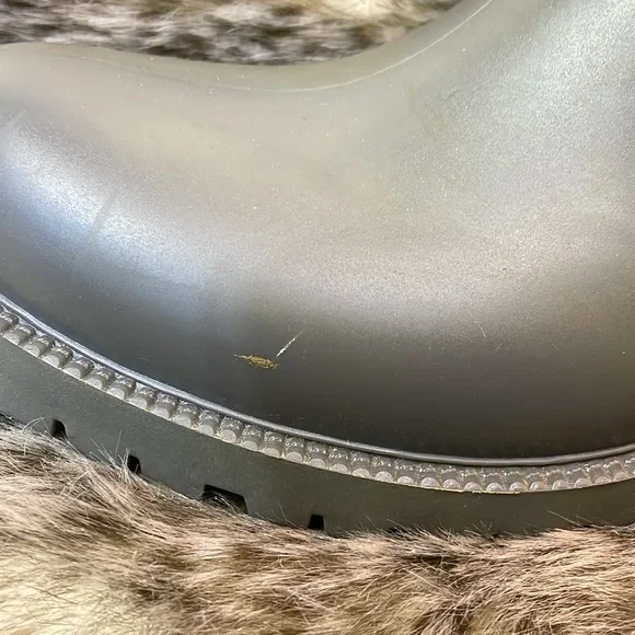 MIA Rain Boot Versatile Knit Accent Cuff grey/Olive Waterproof Lower-38-#0031 - Picture 13 of 14